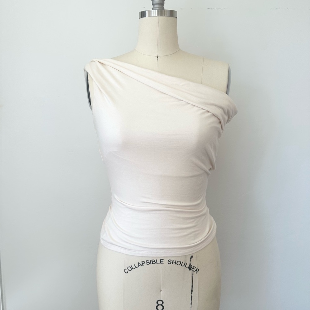 Reformation Draped Knit Top